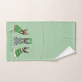 Happy St Patricks Day French Bulldogs Badhandtuch Set (Handtuch)