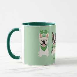 Happy St Patricks Day French Bulldogs Tasse