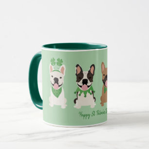 Happy St Patricks Day French Bulldogs Tasse