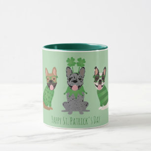 Happy St Patricks Day French Bulldogs Tasse