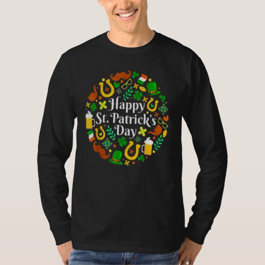 Happy St Patrick's Day Funny Saint Patrick Irish G T-Shirt (Vorderseite)