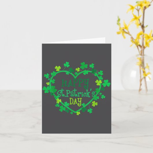 Happy St. Patrick's Day Funny Saint Patrick Irish Karte (Gelbe Blume)