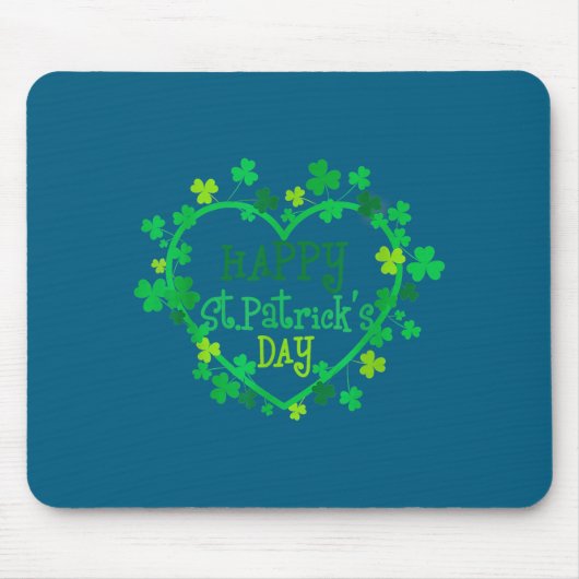 Happy St. Patrick's Day Funny Saint Patrick Irish Mousepad (Vorne)