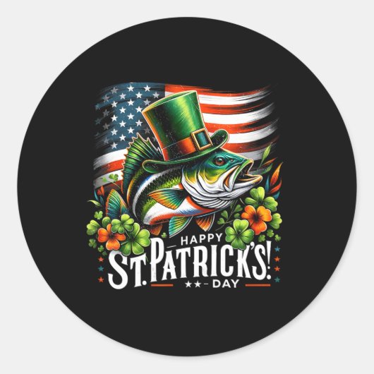 Happy St Patrick's Day Funny St Patricks Day Runder Aufkleber (Vorderseite)
