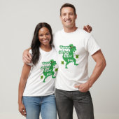 Happy St. Patricks Day Funny T-rex Dinosaur T-Shirt (Unisex)