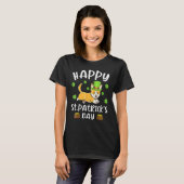 Happy St. Patrick's Day Funy Saint Patricks Corgi T-Shirt (Vorne ganz)