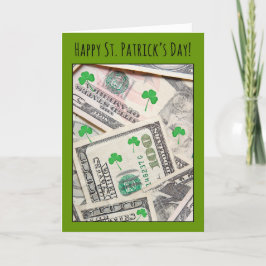Happy St Patricks Day für jeden Geldkarten-Spaß Feiertagskarte
