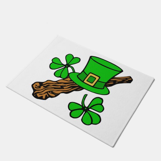 HAPPY ST.PATRICK'S DAY FUßMATTE (Schrägansicht)