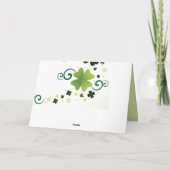 Happy St. Patrick's Day Gebet für Ihre Karte (Rückseite)