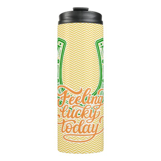 Happy St Patrick's Day - Gefühl Lucky Heute Thermosbecher (Vorderseite)
