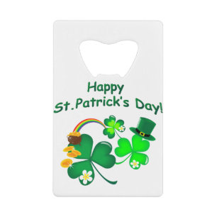 Happy St. Patrick's Day Geldkarten Flaschenöffner