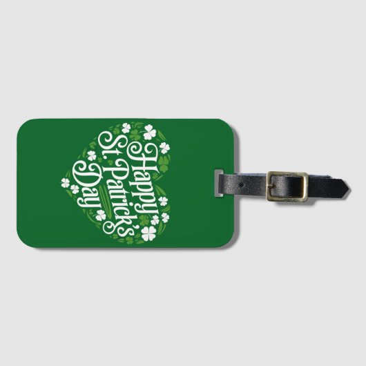 Happy St Patrick's Day Gepäckanhänger (Vorderseite (Horizontal))