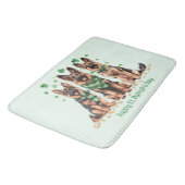 Happy St. Patrick's Day German Shepherd Hogs Badematte (Schrägansicht)