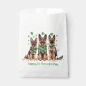 Happy St. Patrick's Day German Shepherd Hogs Geschenktütchen (Vorderseite)