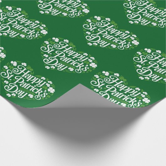 Happy St Patrick's Day Geschenkpapier (Ecke)