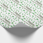 Happy St Patricks Day Geschenkpapier (Ecke)