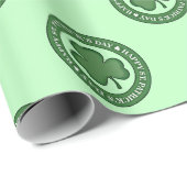 Happy St. Patricks Day Geschenkpapier (Rolleneckpunkt)