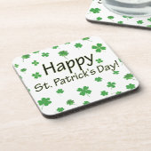 Happy St Patricks Day Getränkeuntersetzer (Linke Seite)
