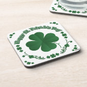 Happy St. Patrick's Day Getränkeuntersetzer (Linke Seite)