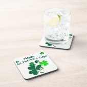Happy St. Patrick's Day Getränkeuntersetzer (Rechte Seite)