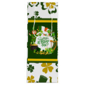Happy St. Patrick's Day Gift Bag Geschenktüte Für Weinflaschen (Vorderseite)