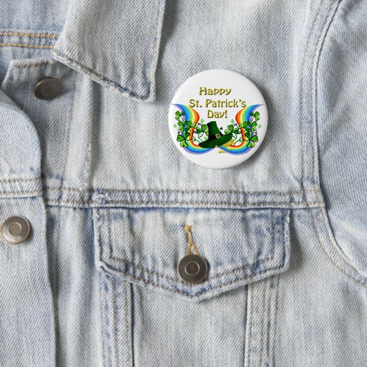 Happy St. Patrick's Day Gift Button (Beispiel)