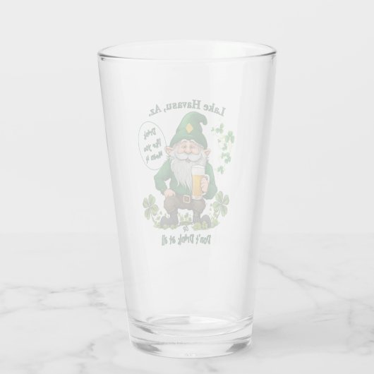 Happy St. Patrick's Day Glas (Rückseite)