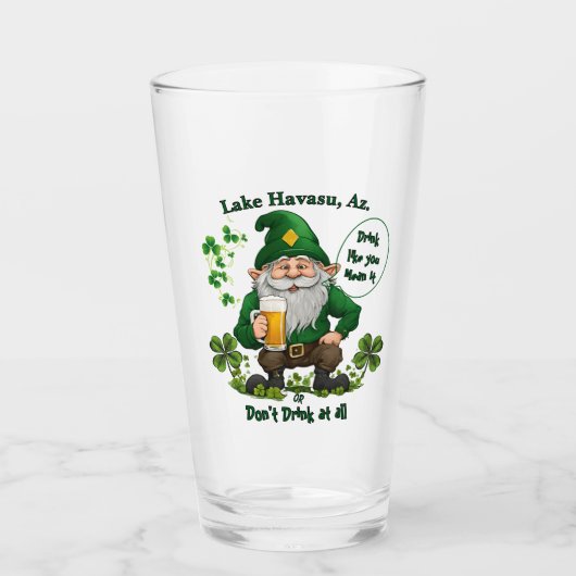 Happy St. Patrick's Day Glas (Vorderseite)