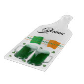 Happy St. Patrick's Day Glass Cutting Board Bier Schneidebrett (Ecke)