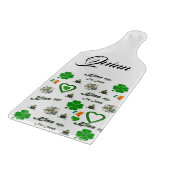 Happy St. Patrick's Day Glass Cutting Board Schneidebrett (Ecke)