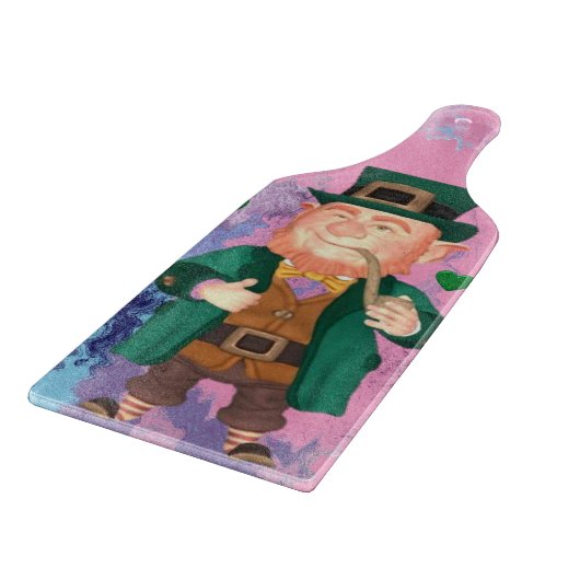 Happy St. Patrick's Day Glass Cutting Board Schneidebrett (Ecke)