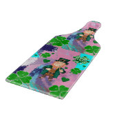 Happy St. Patrick's Day Glass Cutting Board Schneidebrett (Ecke)
