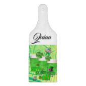 Happy St. Patrick's Day Glass Cutting Board Schneidebrett (Vorderseite)