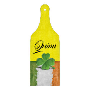 Happy St. Patrick's Day Glass Cutting Board Schneidebrett