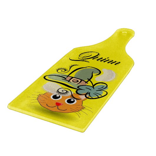 Happy St. Patrick's Day Glass Cutting Board Schneidebrett (Ecke)