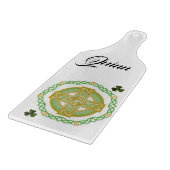 Happy St. Patrick's Day Glass Cutting Board Schneidebrett (Ecke)