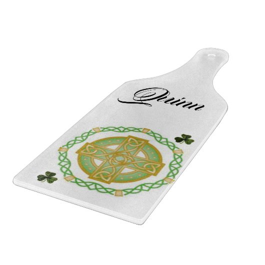 Happy St. Patrick's Day Glass Cutting Board Schneidebrett (Ecke)