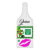 Happy St. Patrick's Day Glass Cutting Board Schneidebrett (Vorderseite)