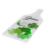 Happy St. Patrick's Day Glass Cutting Board Schneidebrett (Ecke)