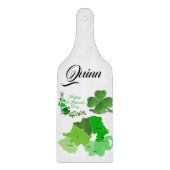 Happy St. Patrick's Day Glass Cutting Board Schneidebrett (Vorderseite)