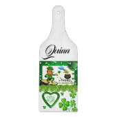 Happy St. Patrick's Day Glass Cutting Board Schneidebrett (Vorderseite)