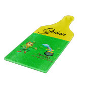 Happy St. Patrick's Day Glass Cutting Board Schneidebrett (Ecke)