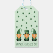 Happy St Patricks Day Gnome Pattern Geschenkanhänger (Vorderseite)