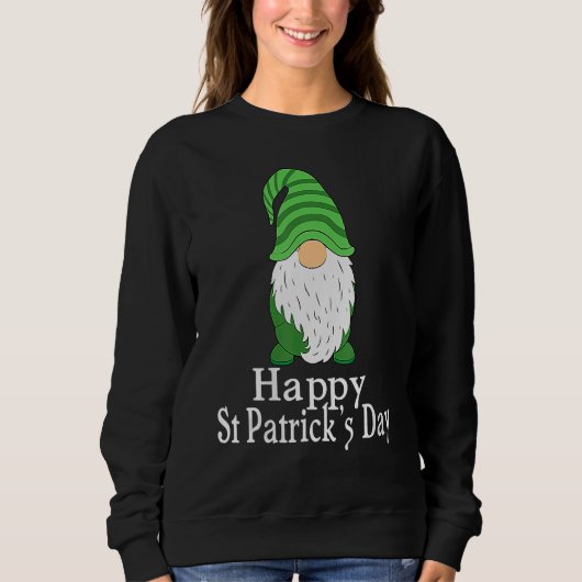 Happy St Patrick's Day Gnome Saint Irish Patrick Sweatshirt (Vorderseite)