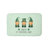 Happy St Patricks Day Gnomes Green Badematte (Vorderseite)
