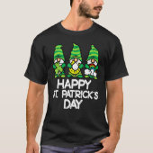 Happy St Patricks Day Gnomes Saint Paddys Pattys W T-Shirt (Vorderseite)