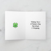 Happy St Patrick's Day Go - Ccuire Dia an t-ádh Karte (Innenseite)