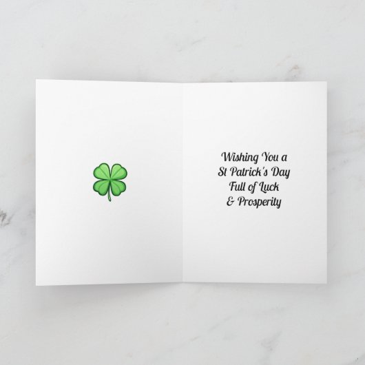 Happy St Patrick's Day Go - Ccuire Dia an t-ádh Karte (Innenseite)