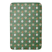 Happy St Patricks Day Golden Retriever Hunde Badematte (Vorderseite Vertikal)