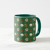 Happy St Patricks Day Golden Retriever Hunde Tasse (VorderseiteRechts)